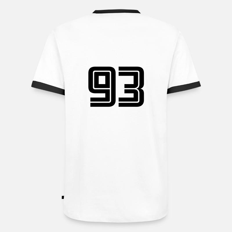 93 - Men's Ringer Shirt - white/black