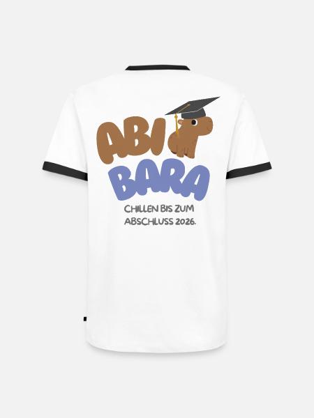 AbiBara 2026 Chilling until graduation - Men's Ringer Shirt - white/black