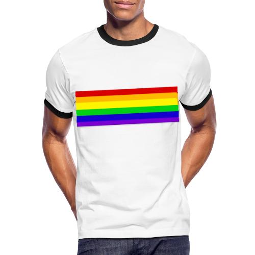 Rainbow - Männer Kontrast-T-Shirt