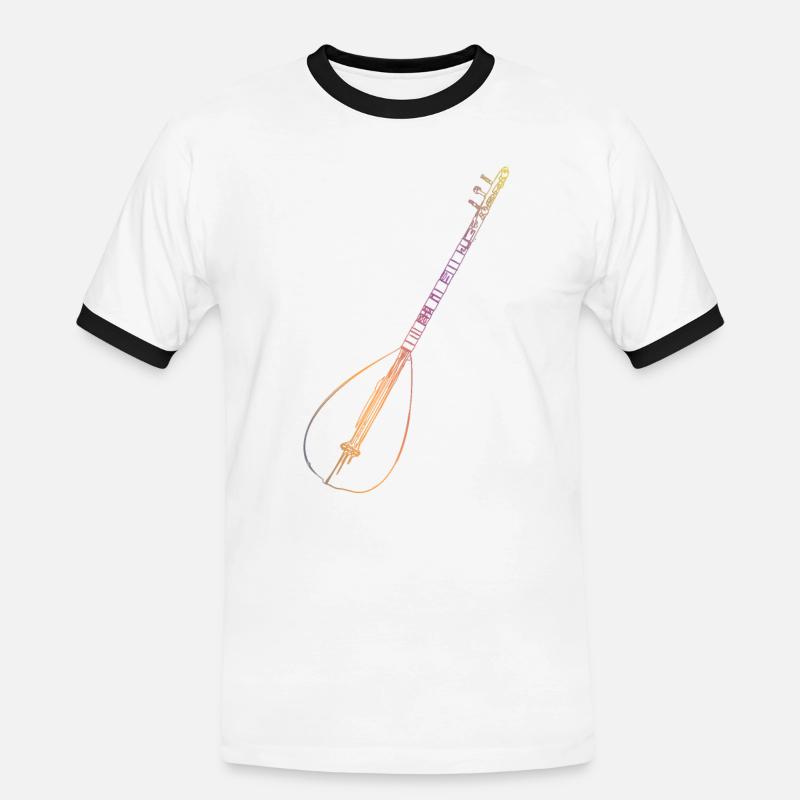 Turkish music - Men's Ringer Shirt - white/black