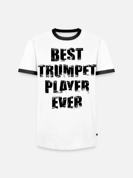 Bester Trompeter - Männer Kontrast-T-Shirt - Weiß/Schwarz