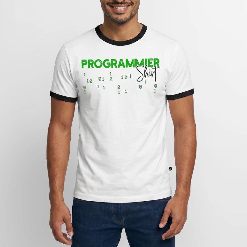 Programmer Developer Code Statement Scripting Men's Ringer Shirt