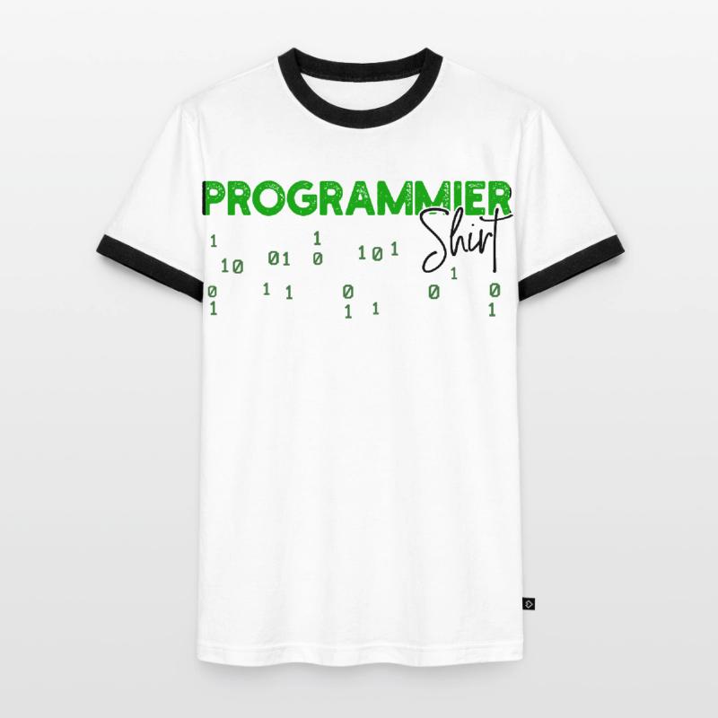 Programmer Developer Code Statement Scripting Men's Ringer Shirt
