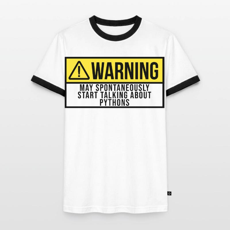 python T-shirt contrasté Homme