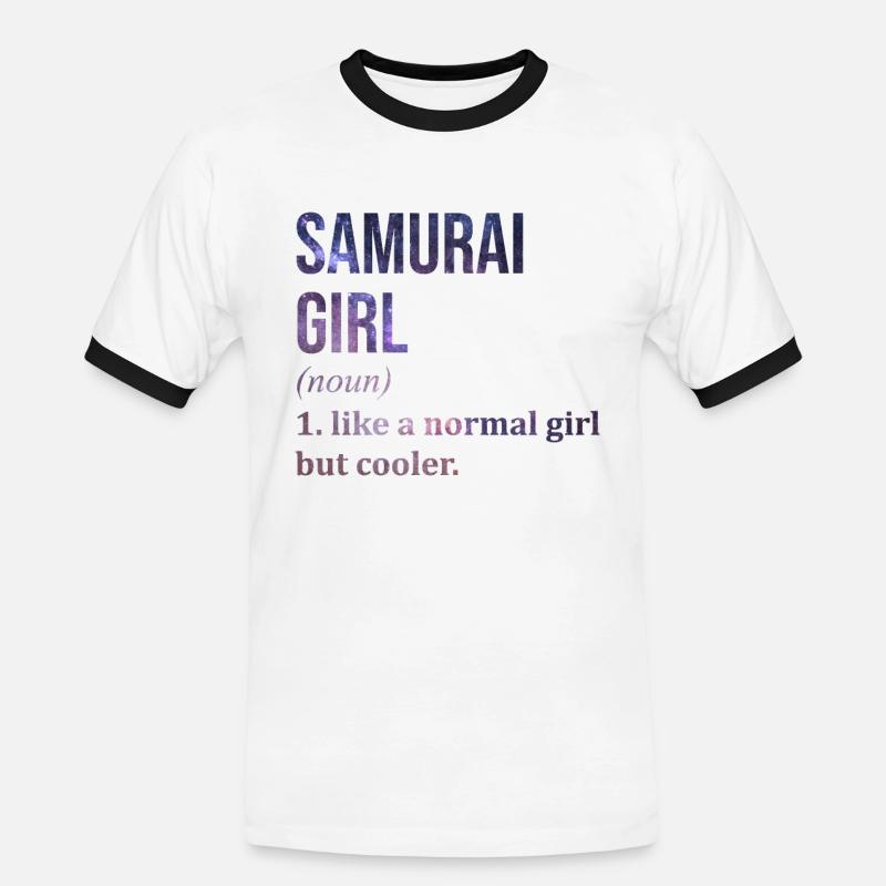 Samurai Samurai Samurai - Men's Ringer Shirt - white/black