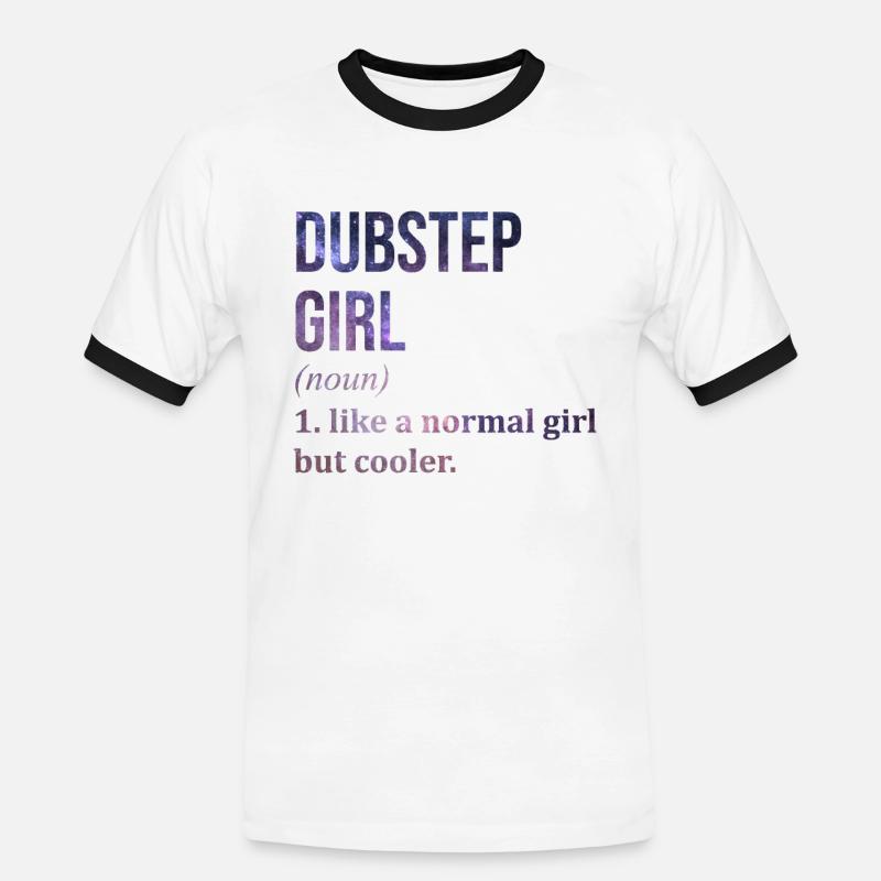 Dubstep Dubstep Dubstep - Men's Ringer Shirt - white/black