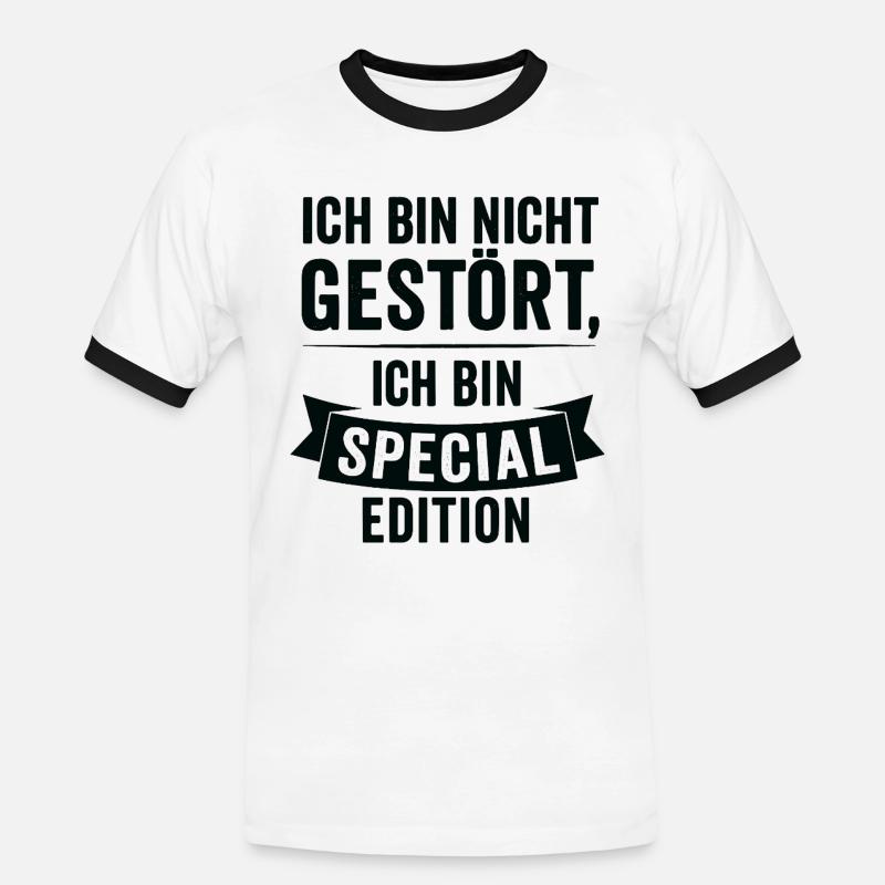 I'm Special Edition - Men's Ringer Shirt - white/black