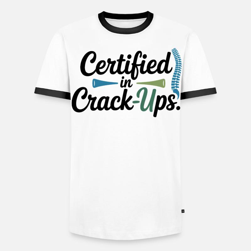Chiropractor Alignment Is Everything Professional - Men's Ringer Shirt - white/black