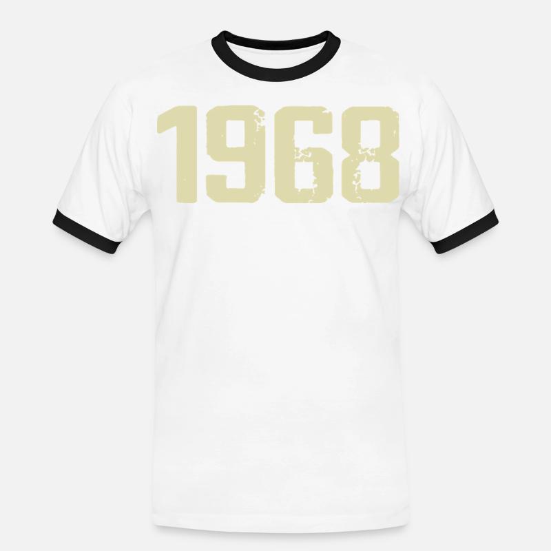 Jubilee 1968 - Men's Ringer Shirt - white/black