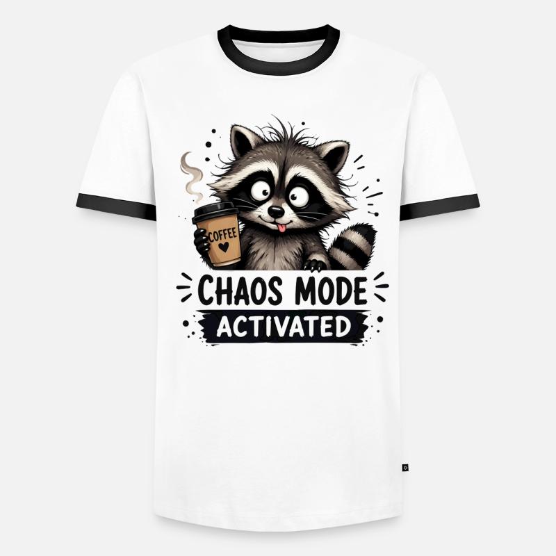 Mayhem Mode Enabled - Men's Ringer Shirt - white/black