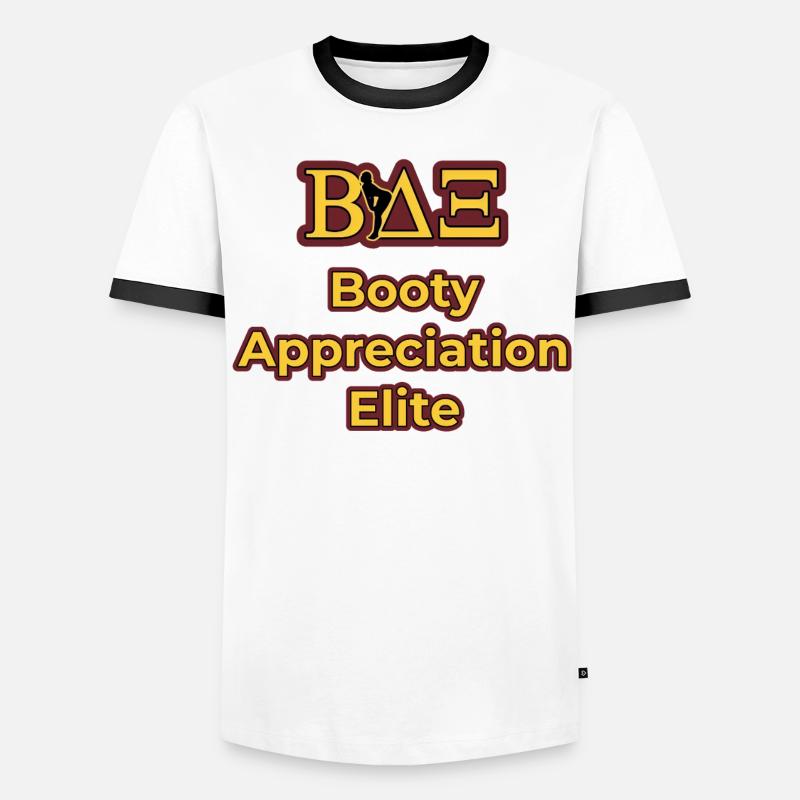BAE Booty Appreciation Elite University Student - Men's Ringer Shirt - white/black