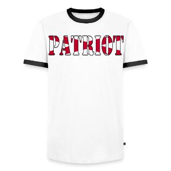 Northern Ireland Patriot - Men's Ringer Shirt - white/black - Front - AI Model Female 172 light (172cm) & AI Model Male 178 dark (178cm)