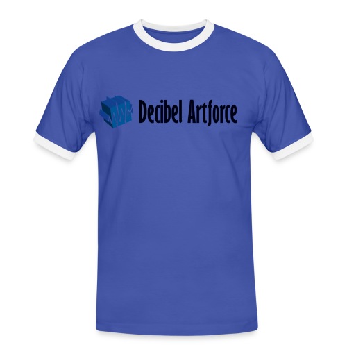 Decibel Artforce Logo (transparent) - Männer Kontrast-T-Shirt