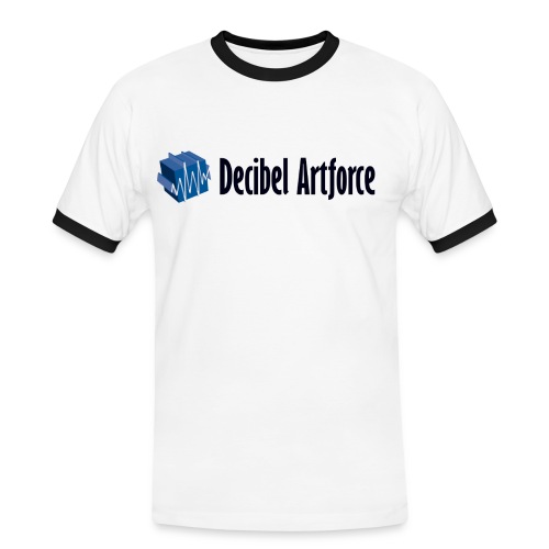 Decibel Artforce Logo (transparent) - Männer Kontrast-T-Shirt