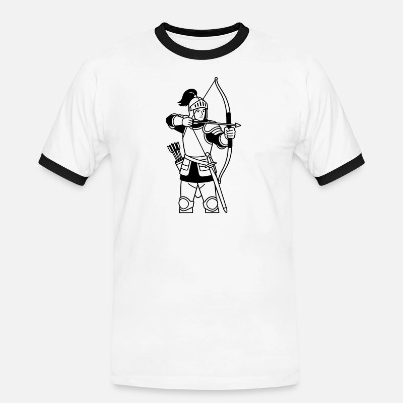 Sagittarius - Men's Ringer Shirt - white/black