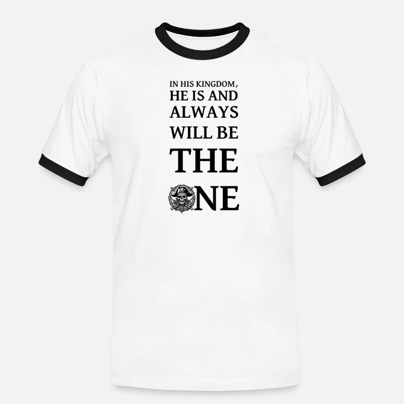 tlload - Männer Kontrast-T-Shirt - Weiß/Schwarz