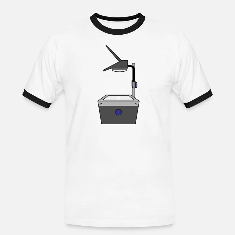 Polylux Schule Lehrer - Männer Kontrast-T-Shirt - Weiß/Schwarz
