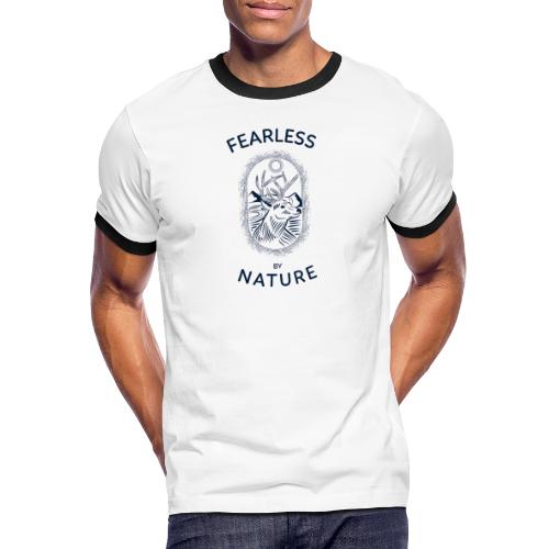 fearless by nature - Männer Kontrast-T-Shirt