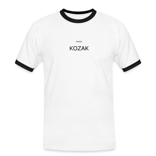 KOZAK - Koszulka męska z kontrastowymi wstawkami