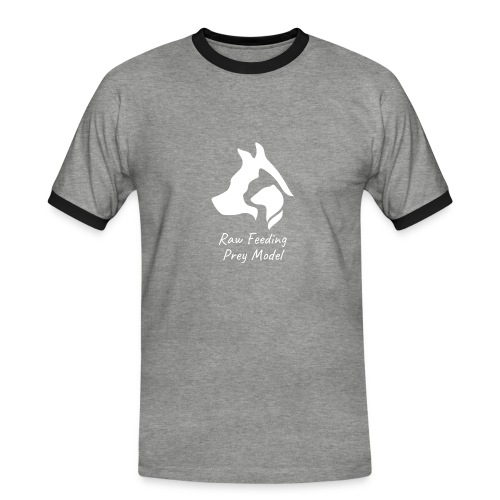 logo raw feeding blanc - T-shirt contrasté Homme
