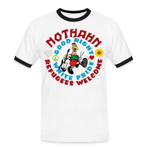 refugees_shirt - Männer Kontrast-T-Shirt
