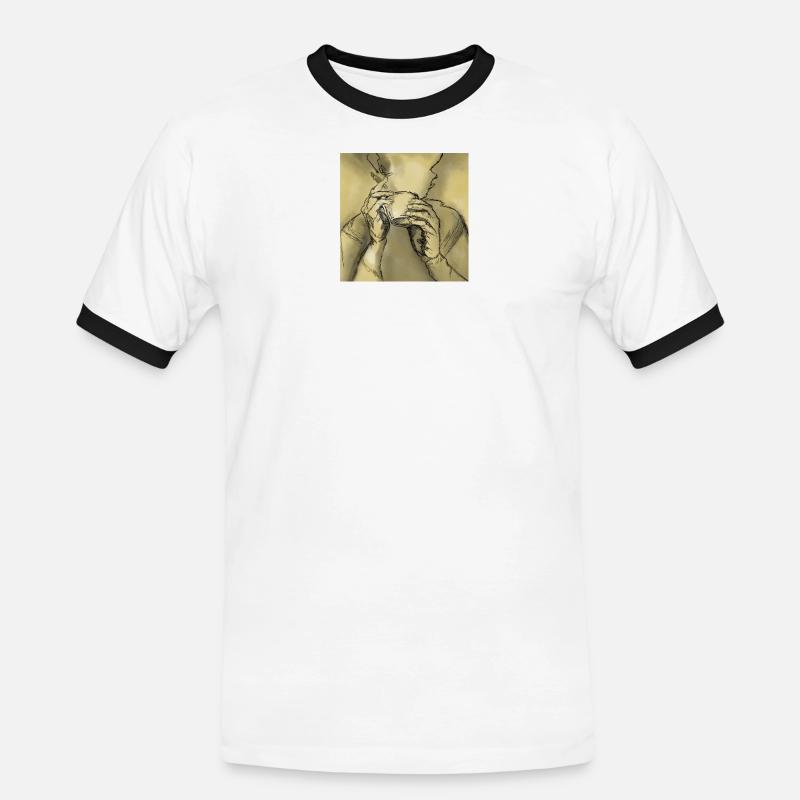 100e6d2e-bf9a-46fb-bc7b-516ae2e0bc30 - Men's Ringer Shirt - white/black