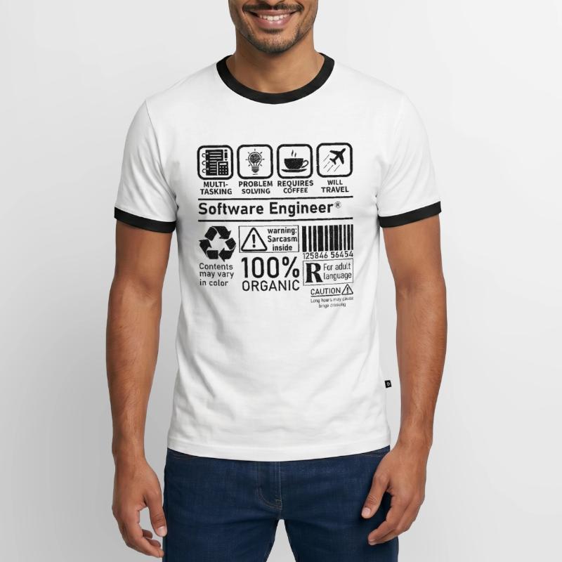 software engineer multi tasking problem solving Men's Ringer Shirt