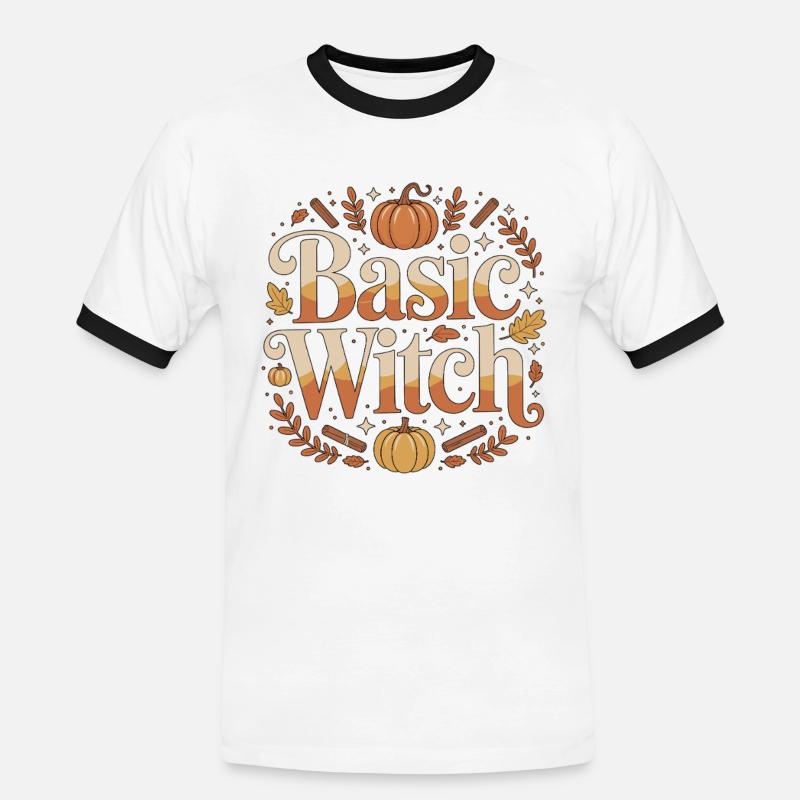 Witchcraft Basic Witch Enchanted Tarot Reading - Men's Ringer Shirt - white/black