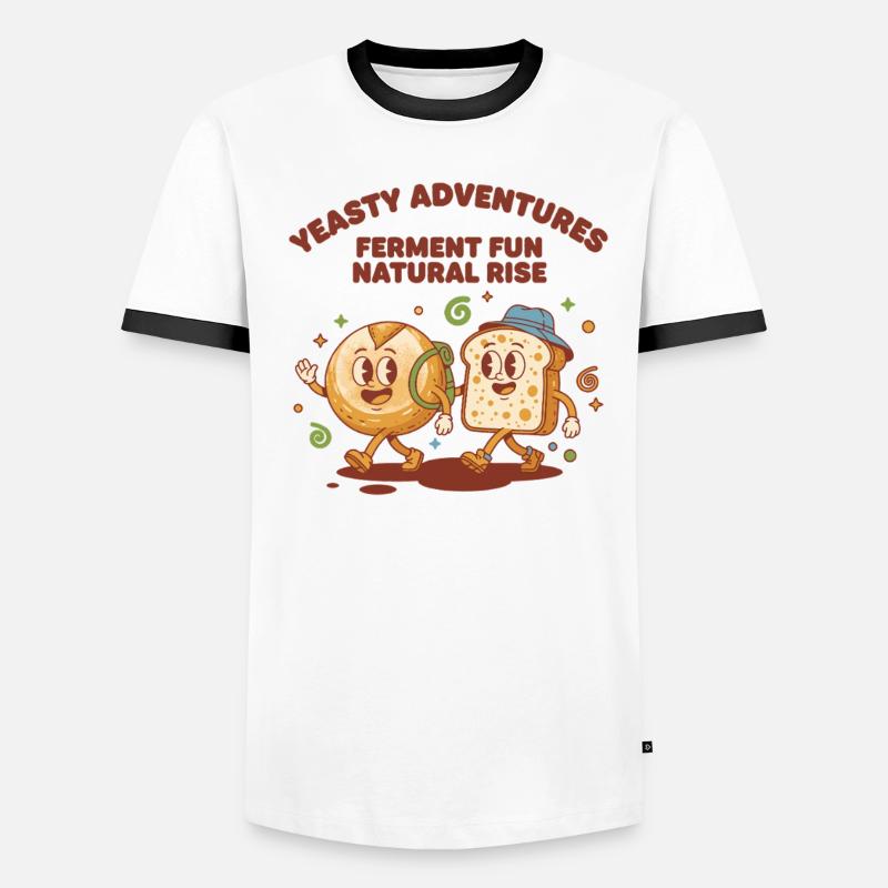 Sourdough Bread Baking Baker Sourdough Starter - Men's Ringer Shirt - white/black