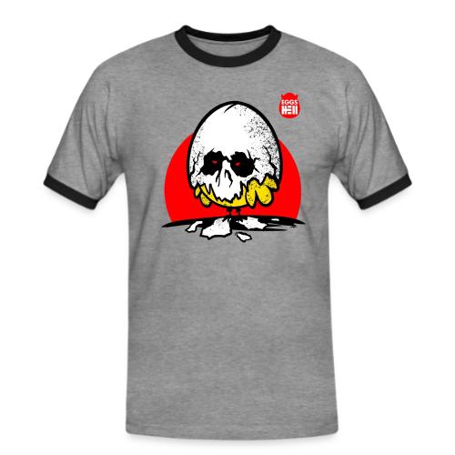 Eggshell skull - easter egg - Men's Ringer Shirt