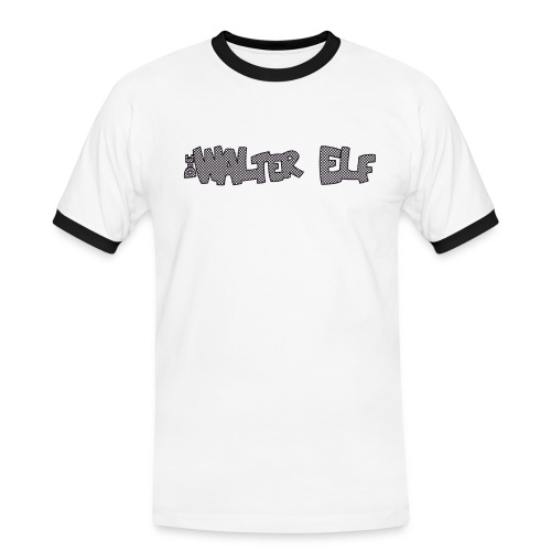 Walter Elf Logo Schriftzug - Männer Kontrast-T-Shirt
