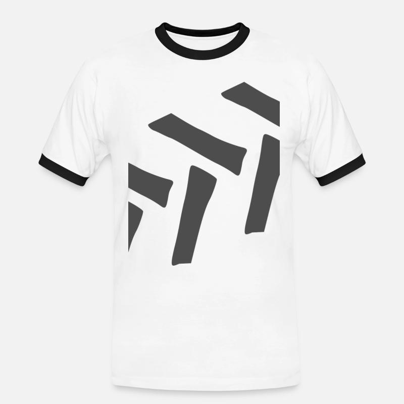 Executor profile - Men's Ringer Shirt - white/black