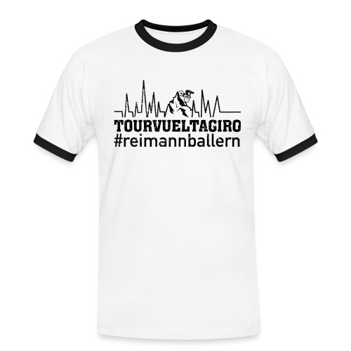 TOURVUELTAGIRO 'REIMANN BALLERN Rückseite - Männer Kontrast-T-Shirt