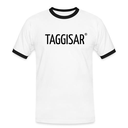 Taggisar Logo Black - Kontrast-T-shirt herr