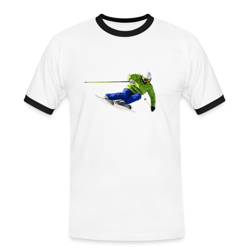 Ski - Männer Kontrast-T-Shirt