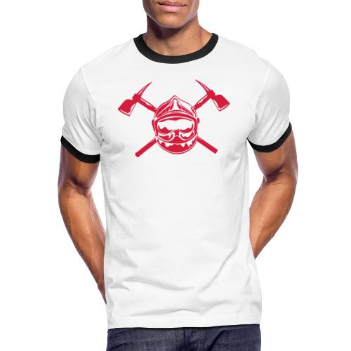 casque_pompier_2 haches - T-shirt contrasté Homme