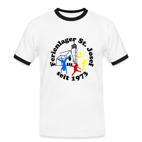 Logo Gif schwarz farbig 120dpi 2000px - Männer Kontrast-T-Shirt