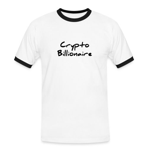 Crypto Billionaire Black - Männer Kontrast-T-Shirt