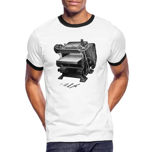 Dicktenhobel Vintage - Männer Kontrast-T-Shirt