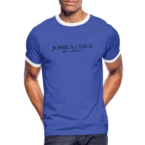 Joshua af Saga - The Artist - Black - Kontrast-T-shirt herr