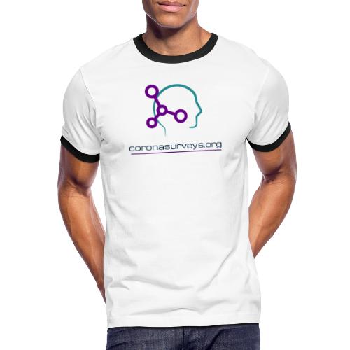 coronasruveys full logo transparent - Men's Ringer Shirt