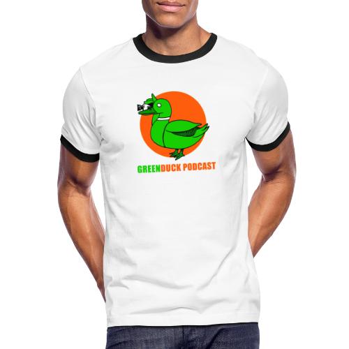 Greenduck Podcast Logo - Herre kontrast-T-shirt
