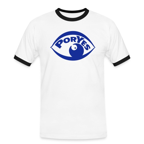 PorYes Award Logo - Männer Kontrast-T-Shirt