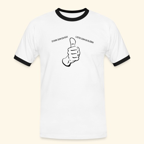 Starksomenräv - Kontrast-T-shirt herr