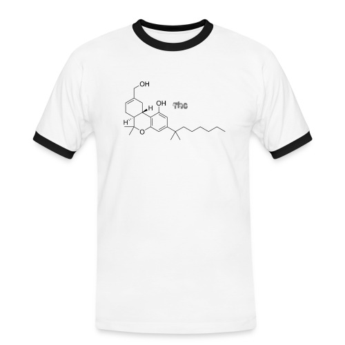 T-shirt molécule THC Cannabis - T-shirt contrasté Homme