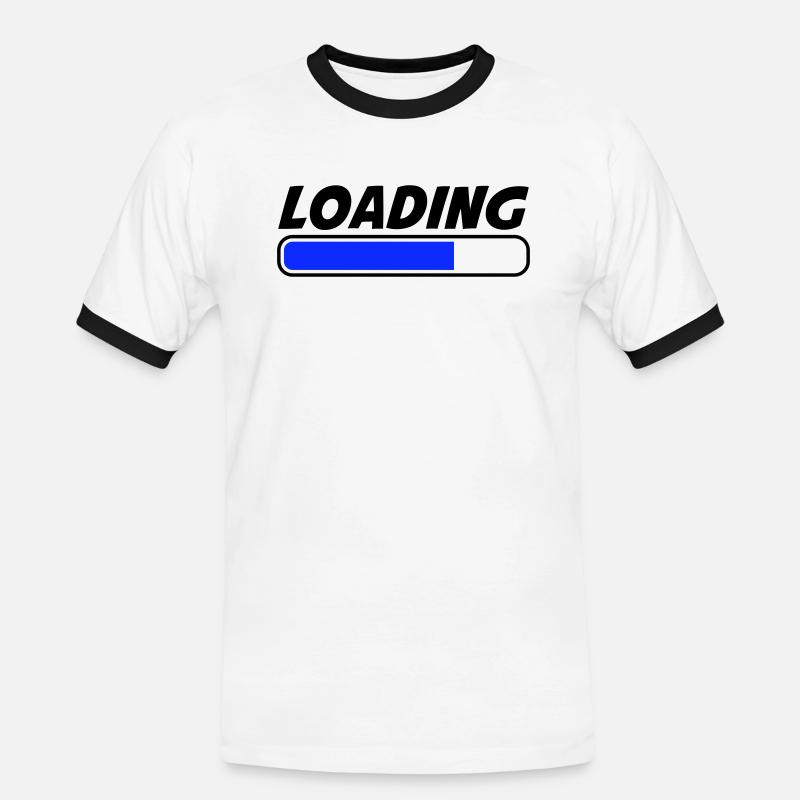 Loading - Men's Ringer Shirt - white/black