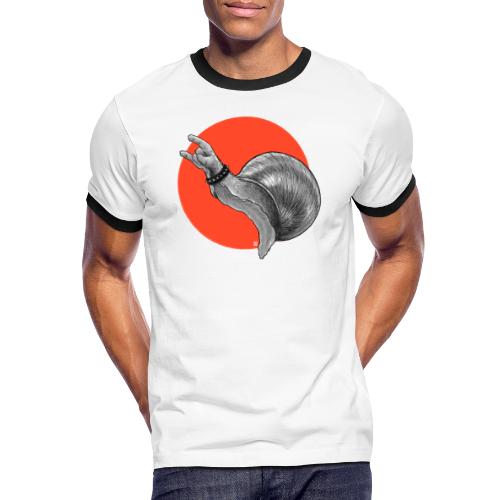 Metalsnegl - Herre kontrast-T-shirt
