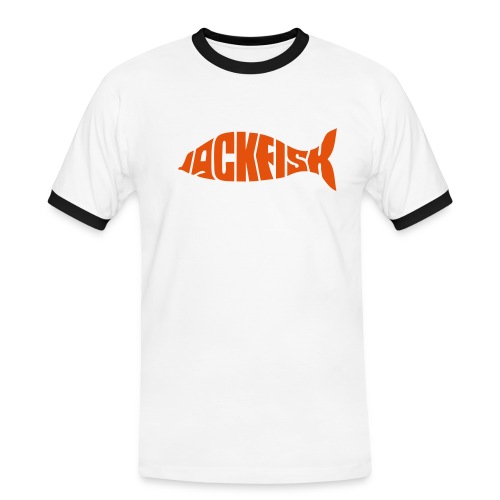 Jackfish Bandlogo www.jackfish.org - Männer Kontrast-T-Shirt