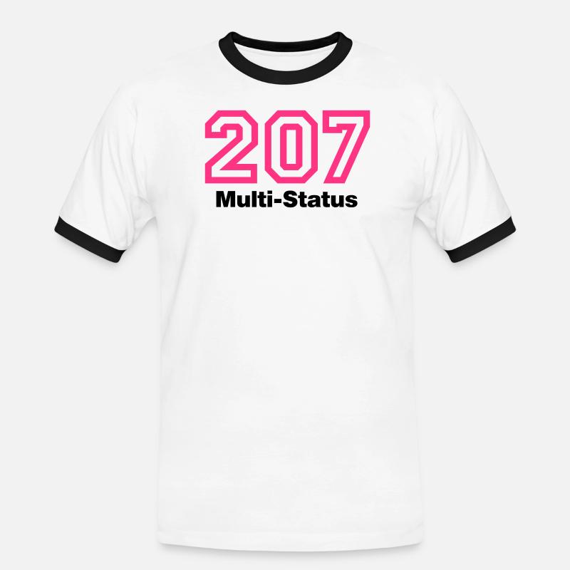 Error 207 | Fehler | Errormessage - Men's Ringer Shirt - white/black