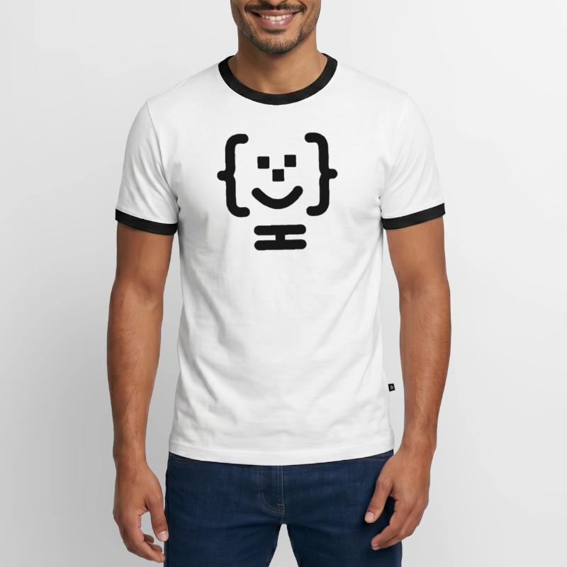 Main programmer code logo Men's Ringer Shirt